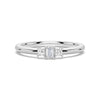 True Love Emerald Cut Lab Grown Diamond Promise Ring