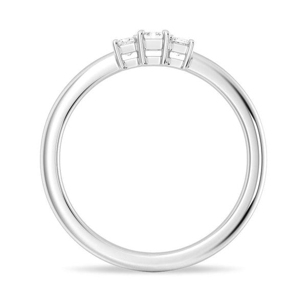 True Love Emerald Cut Lab Grown Diamond Promise Ring