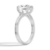Classic Oval Solitaire Engagement Ring with Split Shank