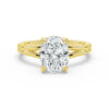 Classic Oval Solitaire Engagement Ring with Split Shank