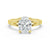 Classic Oval Solitaire Engagement Ring with Split Shank