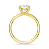 Classic Oval Solitaire Engagement Ring with Split Shank