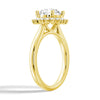 Vintage Inspired Round Halo Engagement Ring
