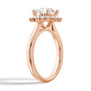 Vintage Inspired Round Halo Engagement Ring