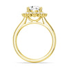 Vintage Inspired Round Halo Engagement Ring