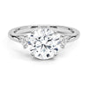 Floating Three Stone Lab Grown Diamond Engagement Ring