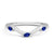Willow Curved Lab Grown Sapphire Band