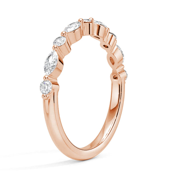 Celestial Embrace Half Eternity Lab Grown Diamond Ring