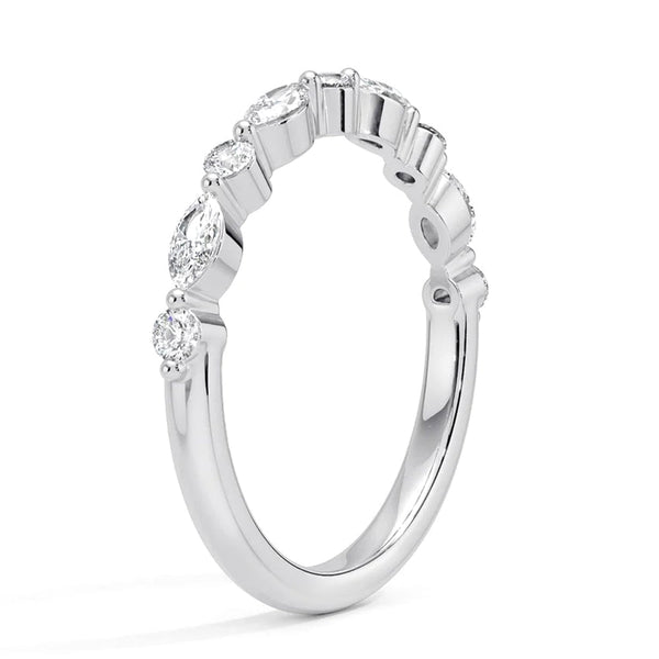Celestial Embrace Half Eternity Lab Grown Diamond Ring