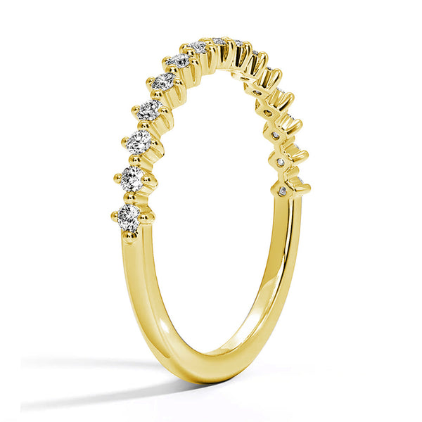 Celestial Compass Half Eternity Lab Grown Diamond Ring