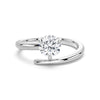 Refined Classic Round Cut Lab Grown Diamond Promise Ring