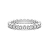 Geometric Lab Grown Diamond Half Eternity Ring