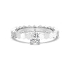 Geometric Pear Shaped Lab Grown Diamond Promise Ring