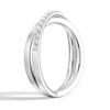 Interwoven Cross Design Lab Grown Diamond Ring