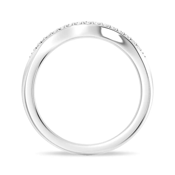Petite Curved Lab Grown Diamond Ring