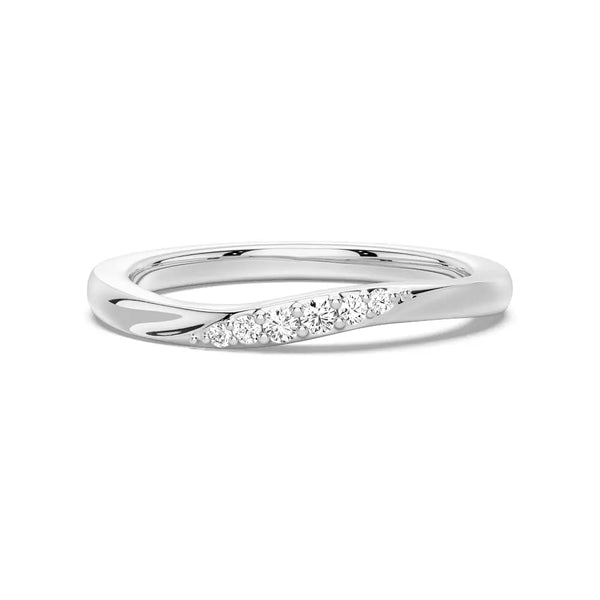 Tension Flow Lab Grown Diamond And Moissanite Ring