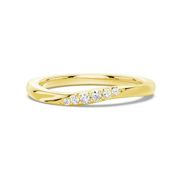 Tension Flow Lab Grown Diamond And Moissanite Ring
