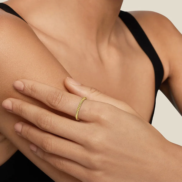 Rope Twist Band Ring