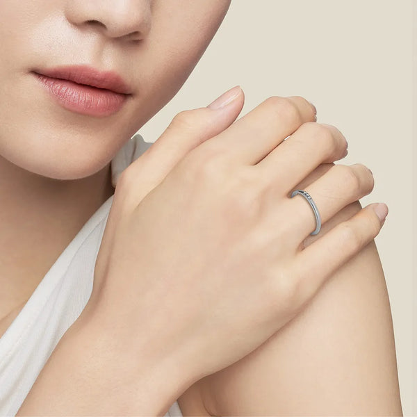 Three Stone Pave Promise Ring