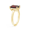 Toi et Moi Personalized Garnet Birthstone Anniversary Ring