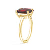 Toi et Moi Personalized Garnet Birthstone Anniversary Ring