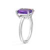 Toi et Moi Personalized Amethyst Birthstone Anniversary Ring