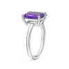 Toi et Moi Personalized Amethyst Birthstone Anniversary Ring
