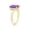 Toi et Moi Personalized Amethyst Birthstone Anniversary Ring
