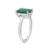 Toi et Moi Personalized Emerald Birthstone Anniversary Ring