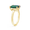 Toi et Moi Personalized Emerald Birthstone Anniversary Ring
