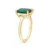 Toi et Moi Personalized Emerald Birthstone Anniversary Ring