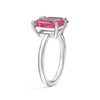 Toi et Moi Personalized Pink Tourmaline Birthstone Anniversary Ring