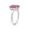 Toi et Moi Personalized Pink Tourmaline Birthstone Anniversary Ring