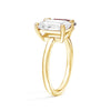 Toi et Moi Personalized White Sapphire Birthstone Anniversary Ring