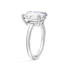 Toi et Moi Personalized White Sapphire Birthstone Anniversary Ring