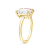 Toi et Moi Personalized White Sapphire Birthstone Anniversary Ring