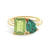 Toi et Moi Personalized Peridot Birthstone Anniversary Ring