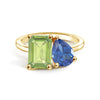 Toi et Moi Personalized Peridot Birthstone Anniversary Ring