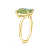 Toi et Moi Personalized Peridot Birthstone Anniversary Ring