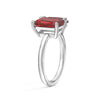 Toi et Moi Personalized Ruby Birthstone Anniversary Ring