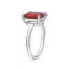 Toi et Moi Personalized Ruby Birthstone Anniversary Ring