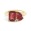Toi et Moi Personalized Ruby Birthstone Anniversary Ring