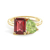 Toi et Moi Personalized Ruby Birthstone Anniversary Ring