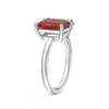 Toi et Moi Personalized Ruby Birthstone Anniversary Ring