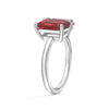 Toi et Moi Personalized Ruby Birthstone Anniversary Ring