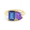 Toi et Moi Personalized Sapphire Birthstone Anniversary Ring
