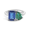 Toi et Moi Personalized Sapphire Birthstone Anniversary Ring