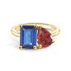 Toi et Moi Personalized Sapphire Birthstone Anniversary Ring