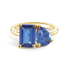 Toi et Moi Personalized Sapphire Birthstone Anniversary Ring