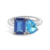 Toi et Moi Personalized Sapphire Birthstone Anniversary Ring
